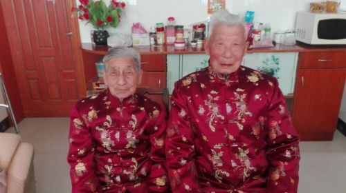 一对百岁寿星