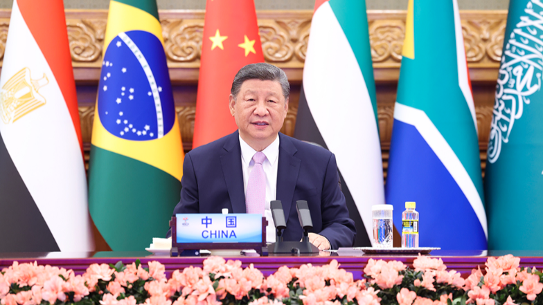 习近平出席金砖国家领导人线上峰会并发表重要讲话