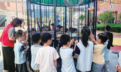 马相伯小学“萌宠”驻校解锁护眼新方式