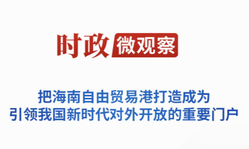 时政微观察丨潮起海之南，奋楫再扬帆