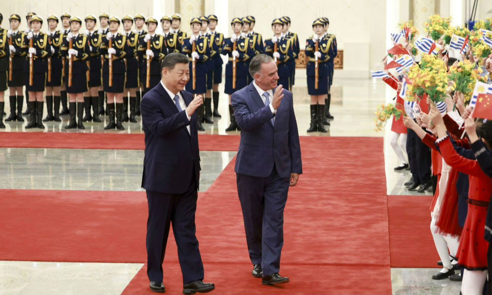 新华图讯｜习近平同乌拉圭总统奥尔西举行会谈