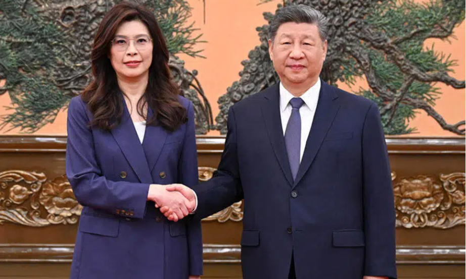 习近平总书记会见中国国民党主席郑丽文