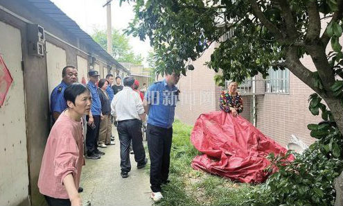 城管联合社区整治乱堆乱放