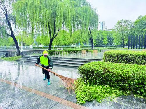 风雨无阻护绿忙 华夏园林撑起防汛“安全伞”