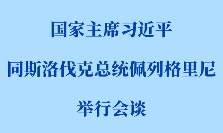 习近平同斯洛伐克总统佩列格里尼会谈