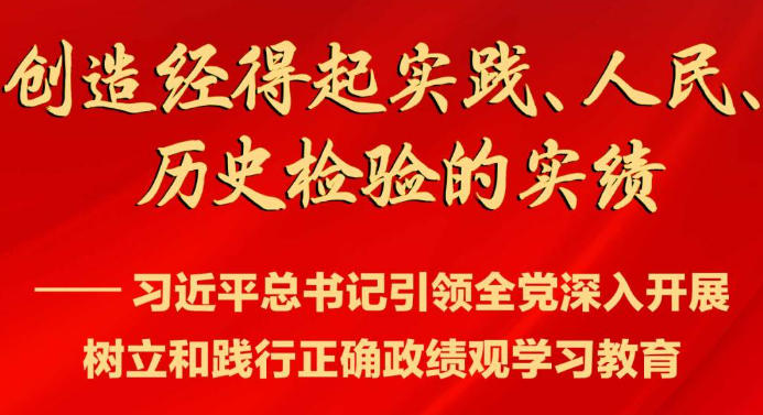 创造经得起实践、人民、历史检验的实绩——习近平总书记引领全党深入开展树立和践行正确政绩观学习教育